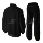 Black Gym Training & Jogging Wear Micro Fabric Mens Tracksuit