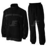 Black Gym Training & Jogging Wear Micro Fabric Mens Tracksuit