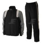 Black & Grey Mens Jogging Track Suit With Mesh Lining