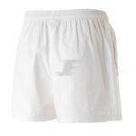 Mens Gym Training Short Length White Cotton Shorts