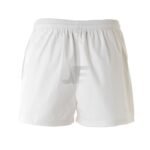 Mens Gym Training Short Length White Cotton Shorts