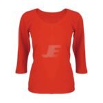 Women Shorten Sleeve Cotton Deep Neck T-Shirt