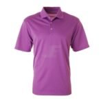 Mens Plain 3 Button Golf Shirt – White