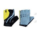 Silicon Print Summer Fingerless Synthetic Leather Cycling Gloves