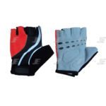 Silicon Print Summer Fingerless Synthetic Leather Cycling Gloves