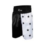 Black and White Kick Boxing Shorts