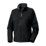 Women Raglan Sleeve Black Waterproof Softshell Jacket