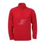 Mens Red 1/4 Zip Fleece Jacket