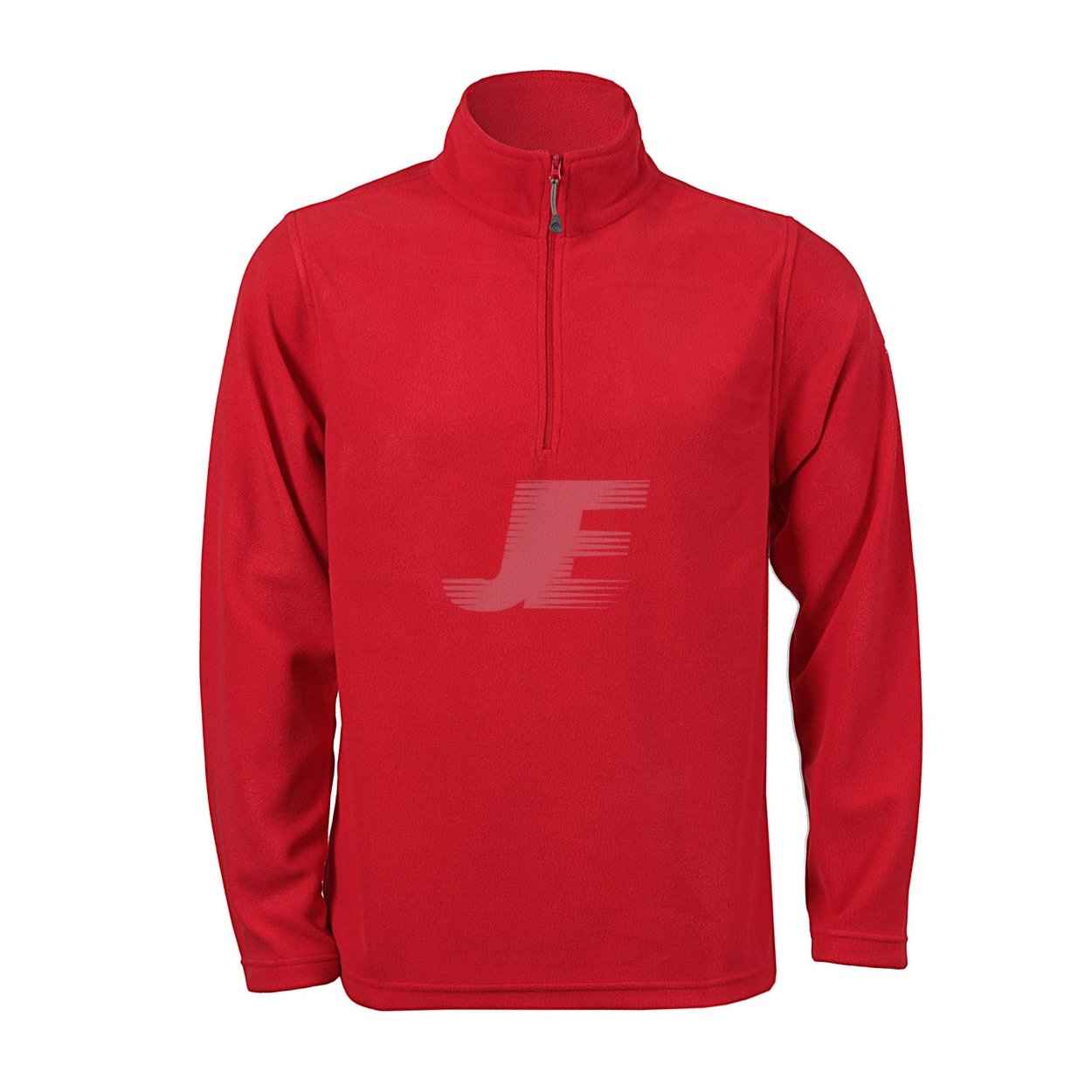 Mens Red 1/4 Zip Fleece Jacket