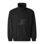 Mens Black Zip Up Polar Fleece Jacket