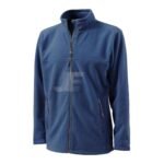 Mens Green Full Zip Lightweight Fleece Jacket with Zip Pockets