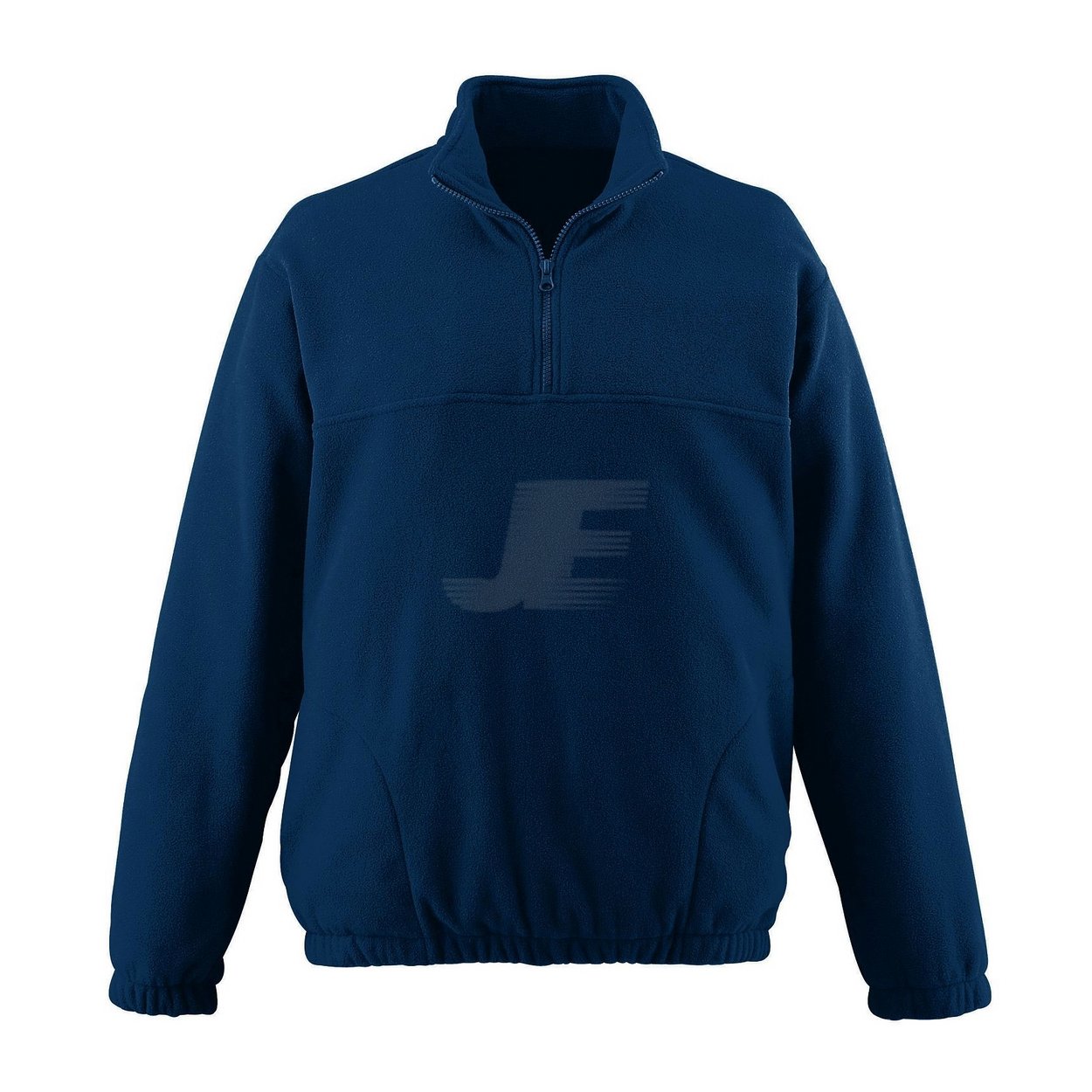 Mens 1/4 Zip Navy Blue Polar Fleece Jacket