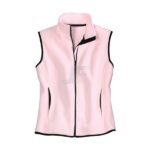 Women Sleeveless Fleece Jacket Light Blue