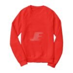 Men’s Heavyweight Red Cotton Fleece Sweatshirt