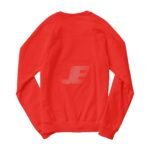 Men’s Heavyweight Red Cotton Fleece Sweatshirt