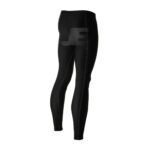 Mens Gym Workout Wear Black Multi Panel Compression Pant