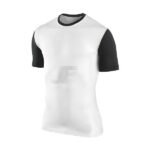 Two Color Short Sleeve Mens O-Neck Compression Shirt