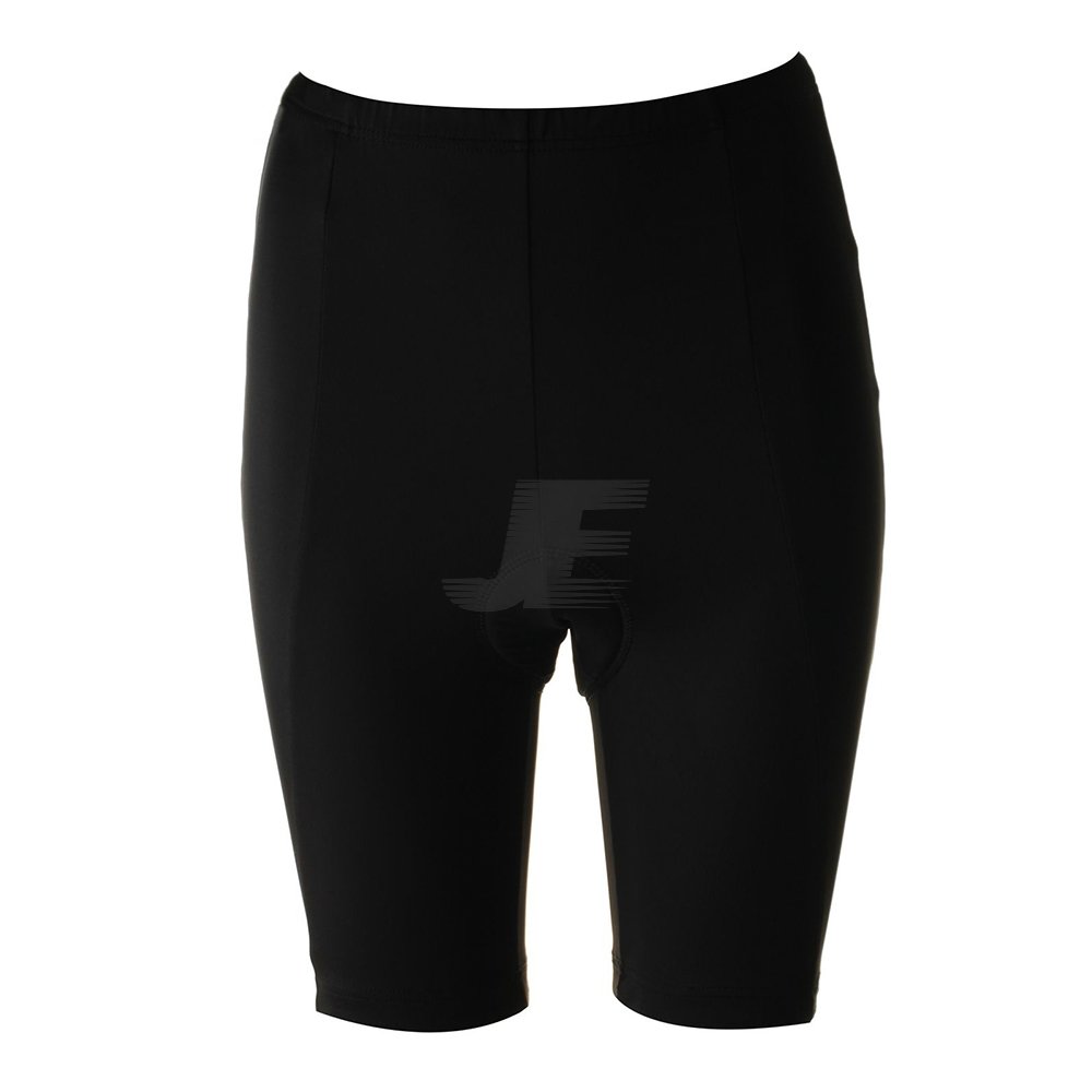 Custom Chamois Padded Black Long Inseam Cycling Shorts