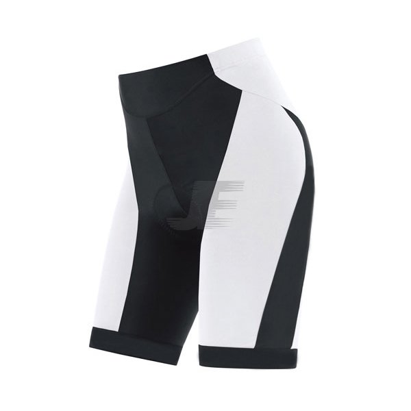 Black & White Gel Chamois Padded Professional Cycling Shorts