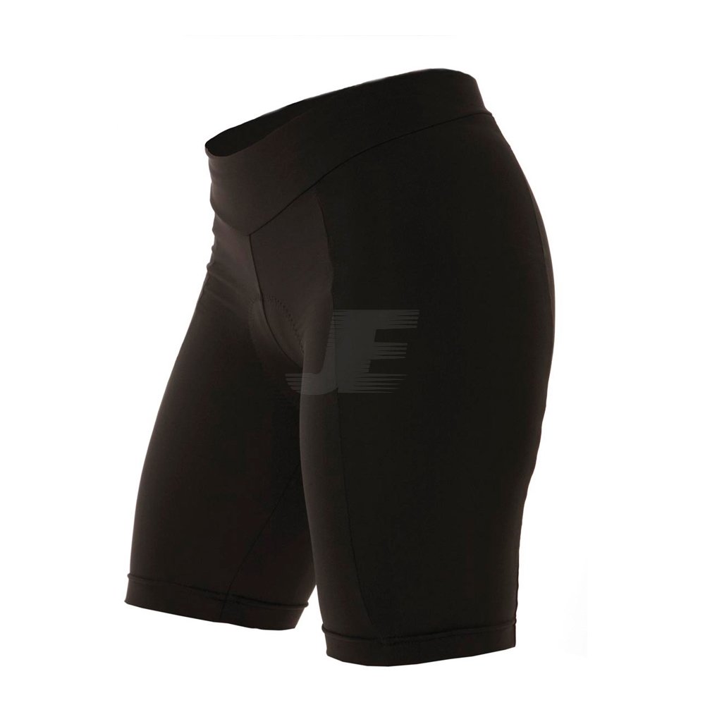 Customized Black Cycling Shorts Gel Padded