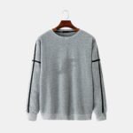 Black & White Cotton Fleece Sweatshirt