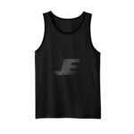 Men’s Heather Grey Tank Top With Black Piping