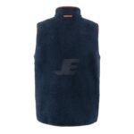 Mens Front Pocket Full Zip Sleeveless Sherpa Fleece Jacket