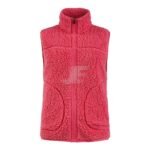 Women Full Zip Sleeveless Sherpa Fleece Vest