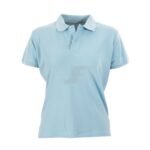 Women Short Sleeve Two Button Cotton Pique Polo Shirt