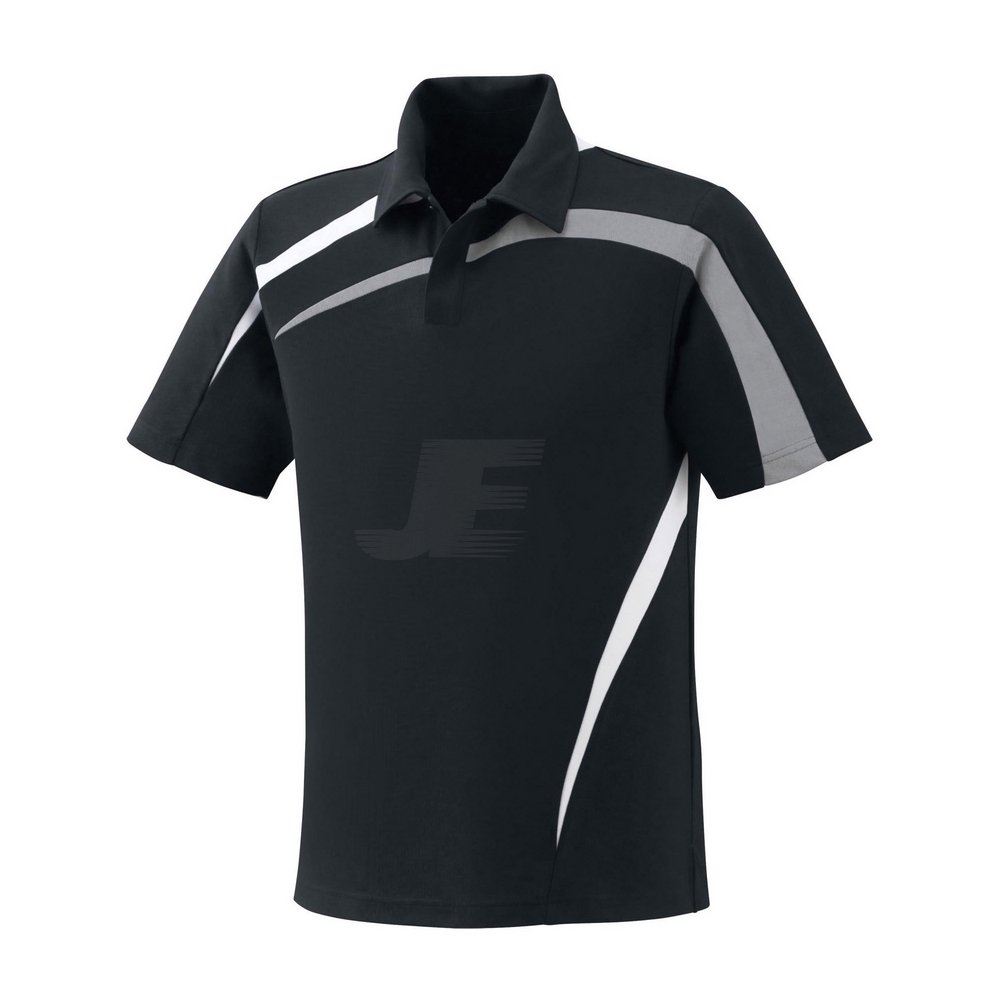 Mens Half Sleeve Black Sports Polo Shirt