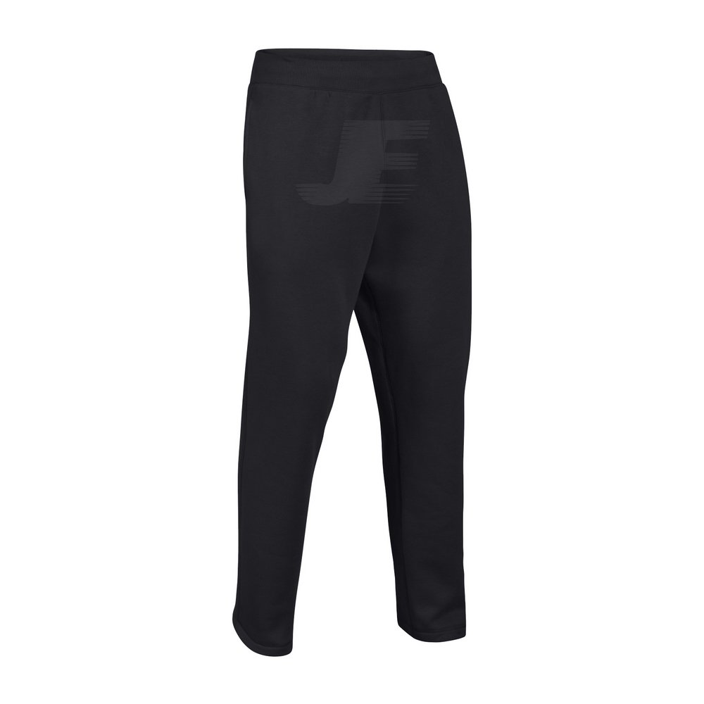 Mens Black Fleece Joggers with Rib Knit Waistband