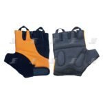 Custom Logo Cheap Fingerless Synthetic Leather Cycling Gloves