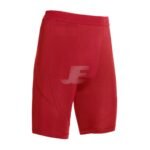 Mens Gym Workout Red Base Layers Long Compression Shorts