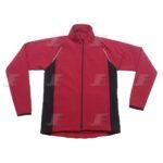 Mens Winter Cycling Wear Red & Black Softshell Jacket