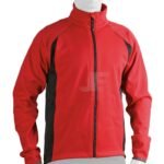 Mens Winter Cycling Wear Red & Black Softshell Jacket