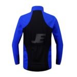 Blue Waterproof Softshell Fabric Mens Winter Cycling Jacket