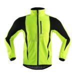 Chest Pocket Red & Black Windproof Softshell Winter Cycle Jacket