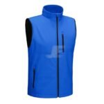 Mens Sleeveless Windproof Softshell Cycling Jacket With Pockets