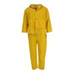 Yellow Industrial Workwear Waterproof Hooded Rain Suit