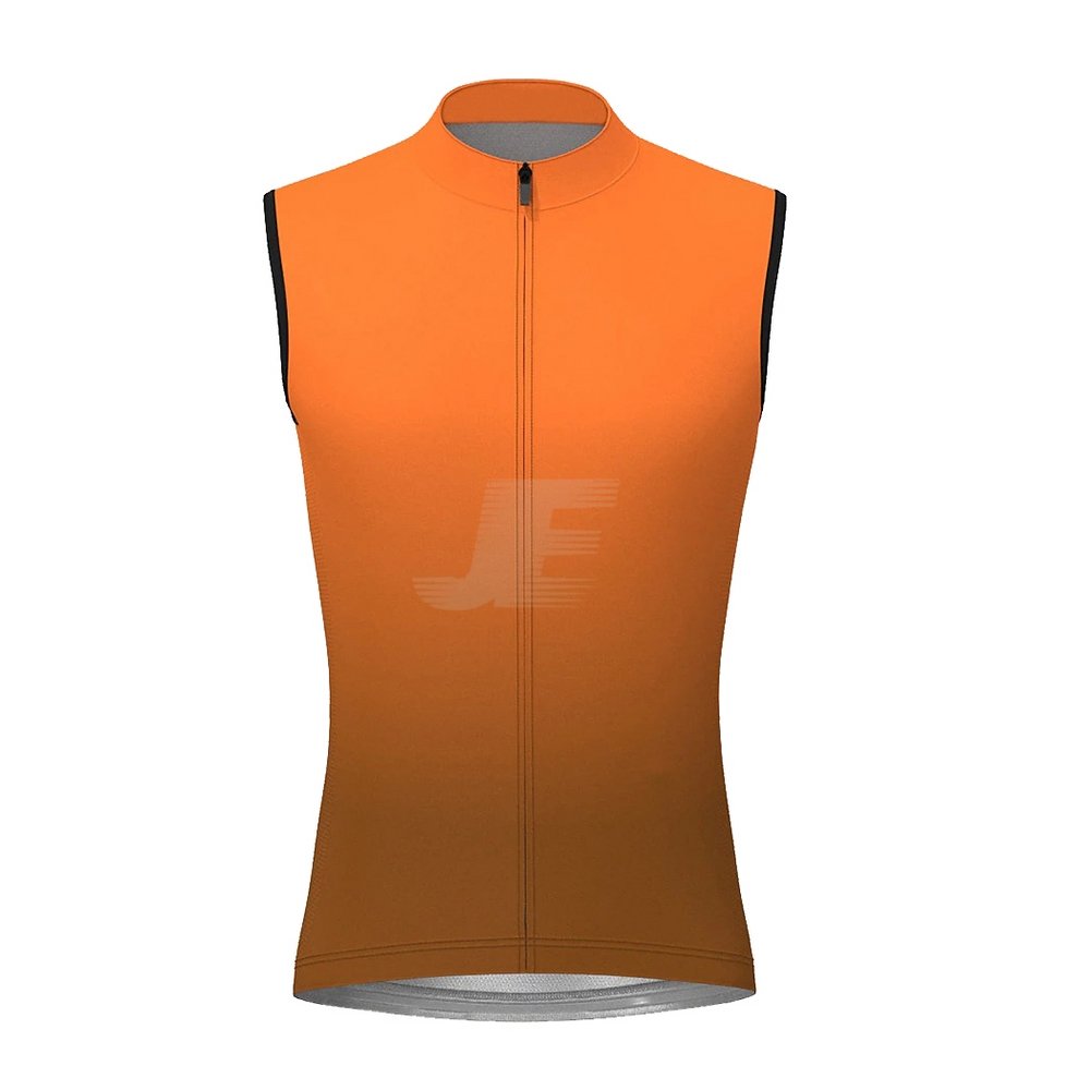 Mens Custom Sublimation Printed Sleeveless Cycling Jersey