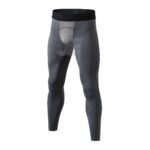 Mens Front Mesh Breathable Gym Workout Compression Leggings