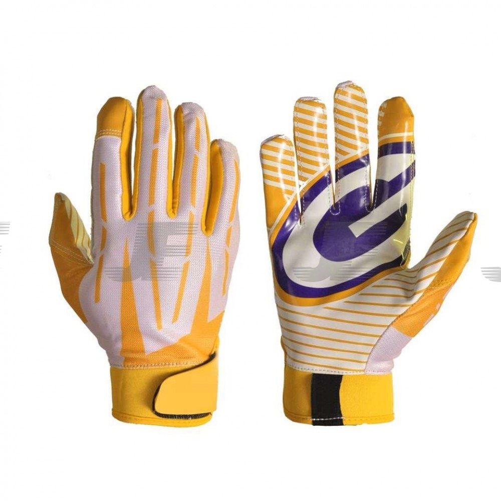 Customizable High Grip American Football Receiver Gloves