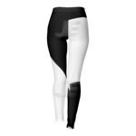 Women Gym Workout Black & White Yoga Leggings