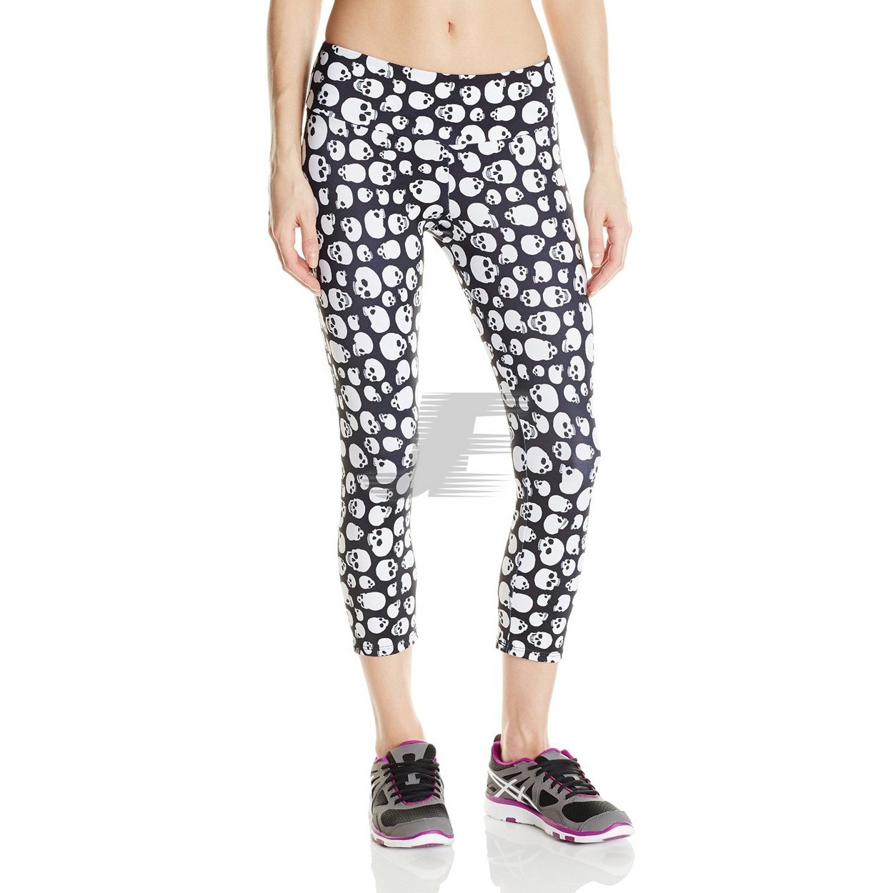 Women Custom Sublimation Printed 3/4 Length Yoga Leggings